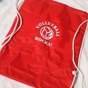 Volleyball backsack red